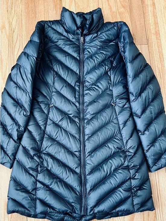 Patagonia long Women's Dark Blue Jacket women’s size Xs - Picture 6 of 12